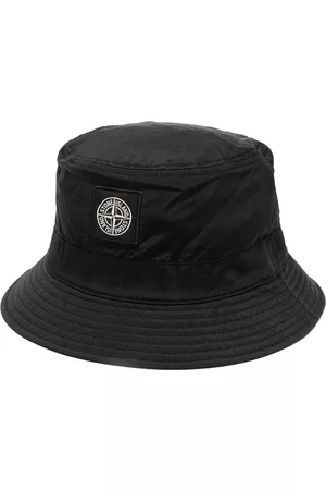 Stone Island Men Hats - Logo-patch bucket hat - Black