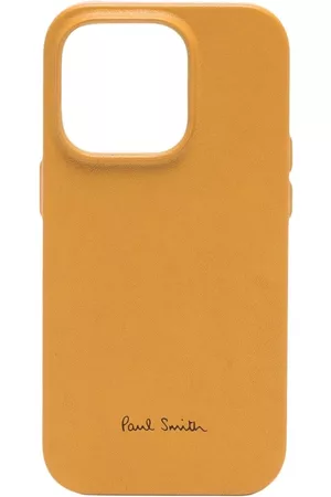 Paul Smith Men Phones Cases - + Native Union Leather Magsafe iPhone 14 Pro Case - Yellow