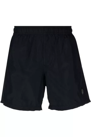 Stone Island Men Swim Shorts - Logo-patch swim shorts - Blue