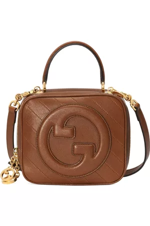 Gucci Women Tote Bags - Blondie logo-patch tote bag - Brown