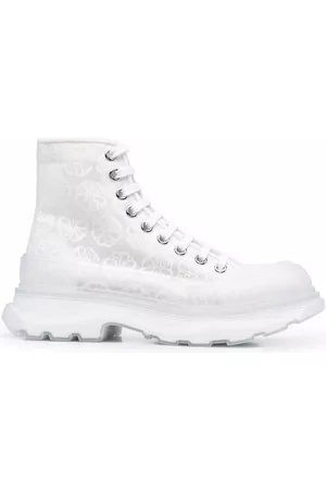 Alexander McQueen Women Boots - Tread Slick boots - White
