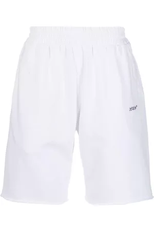 OFF-WHITE Men Sports Shorts - Scribble Diag print track shorts
