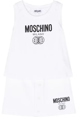 Moschino Girls Printed Skirts - Logo-print skirt set - White