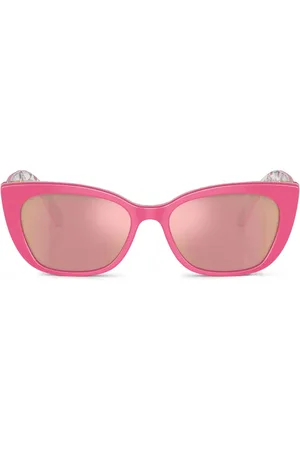Dolce & Gabbana Floral-print cat-eye frame sunglasses