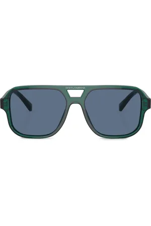 Dolce & Gabbana Logo-print square-frame sunglasses