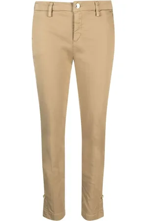 Liu Jo Cotton tapered slim-cut trousers