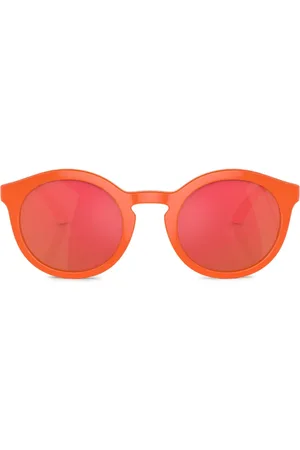 Dolce & Gabbana Logo-print round-frame sunglasses