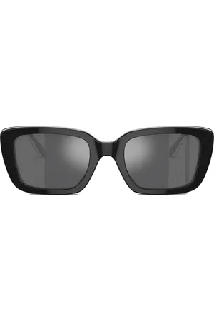 Tory Burch Rectangle-frame logo-plaque sunglasses