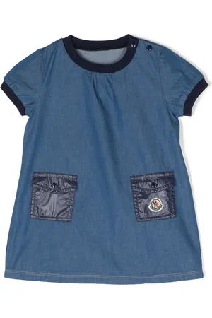 Moncler Logo pockets denim dress