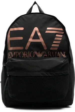 EA7 Logo print backpack