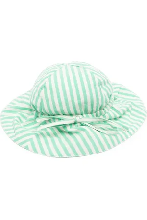 BONTON Hats - Candy-stripe sun hat - Green