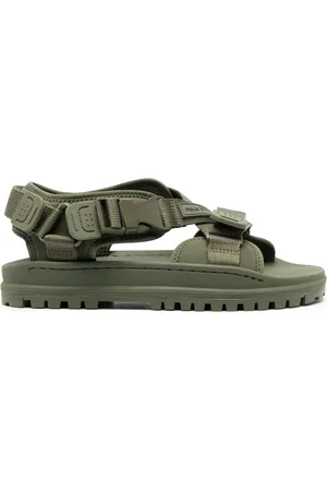 Ralph Lauren Men Flat Sandals - Crossover-strap flat sandals - Green