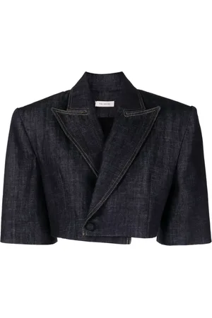 The Mannei Aspos denim cropped blazer