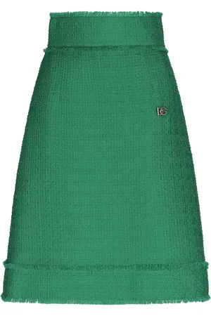 Dolce & Gabbana Raschel tweed midi skirt
