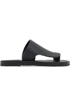 Ancient Greek Sandals Flip Flops - Thong strap flip flops - Black
