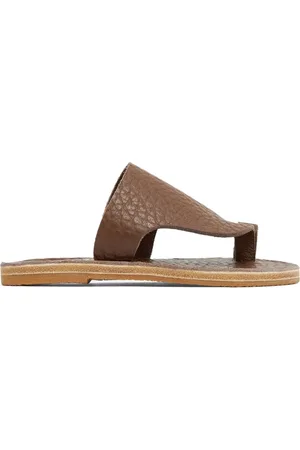 Ancient Greek Sandals Flip Flops - Thong strap flip flops - Brown