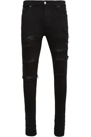 AMIRI Men Skinny Jeans - Thrasher ripped skinny jeans - Black