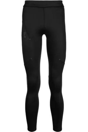 On Running Men Sports Leggings - Logo-print performance tights - Black