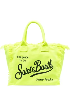 MC2 SAINT BARTH Women Tote Bags - Colette ikat-print beach bag - Yellow