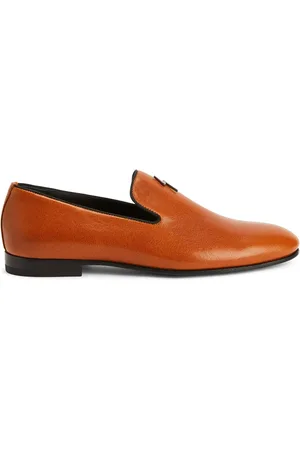 Giuseppe Zanotti Logo-plaque leather loafers