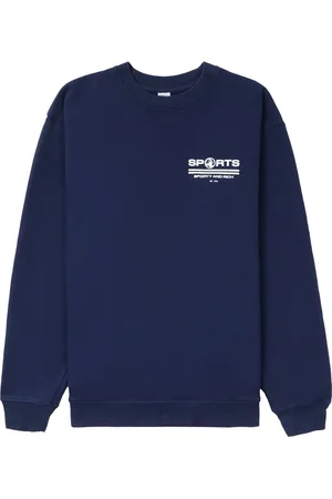 Sporty & Rich Sports Hoodies - Sports logo-print sweatshirt - Blue