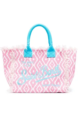 MC2 SAINT BARTH Women Beach Bags - Vanity logo-print beach bag - Pink
