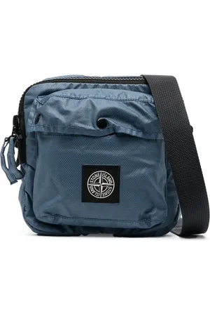 Stone Island Men Bags - 90270 canvas messenger bag - Blue