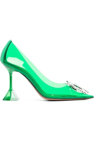 Amina Muaddi Begum Glass 95mm pumps