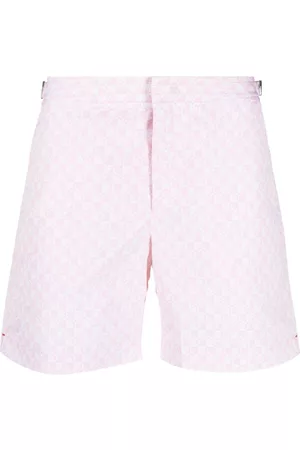 LOUIS VUITTON Monogram Nylon Swim Board Shorts Pink. Size Xs