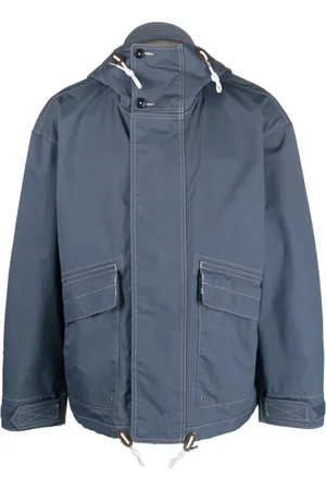 Ralph Lauren Men Sports Jackets - Contrast-stitch hooded windbreaker - Blue