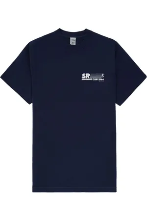 Sporty & Rich Sports T-Shirts - SR Running Club cotton T-shirt - Blue