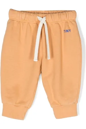 Tiny Cottons Sweatpants - Logo-print organic cotton track pants - Orange