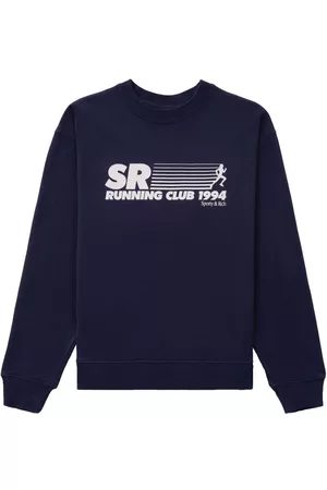 Sporty & Rich Sports Hoodies - SR Running Club sweatshirt - Blue