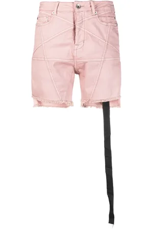 Rick Owens Raw-cut denim shorts