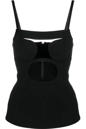Nensi Dojaka Cut-out detail stretch top