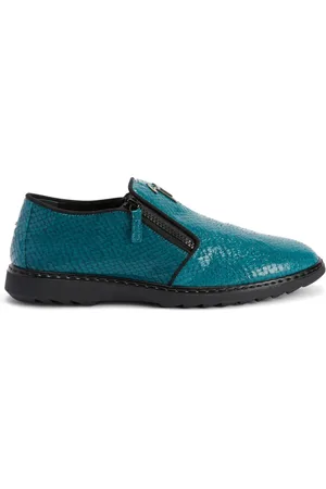 Giuseppe Zanotti Snake-skin effect leather loafers