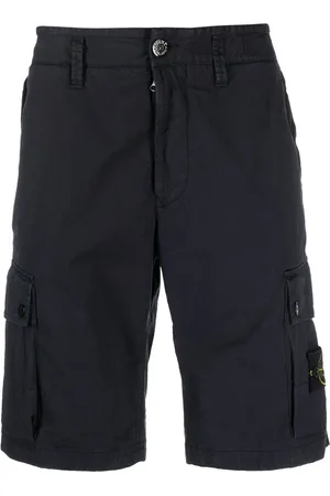 Stone Island Men Shorts - Compass-patch cargo shorts - Blue