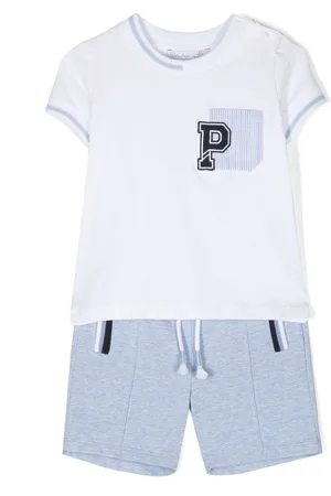PATACHOU Loungewear - Logo-patch two-piece set - White