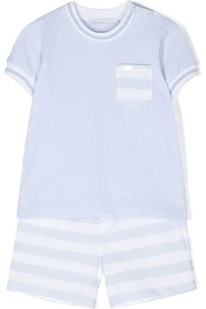 PATACHOU Loungewear - Stripe-print two-piece set - Blue