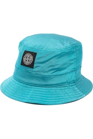 Stone Island Men Hats - Logo-patch bucket hat - Blue