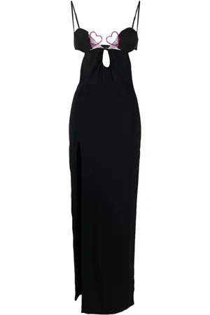 Nensi Dojaka Women Sleeveless Dresses - Bustier-neck sleeveless gown - Black
