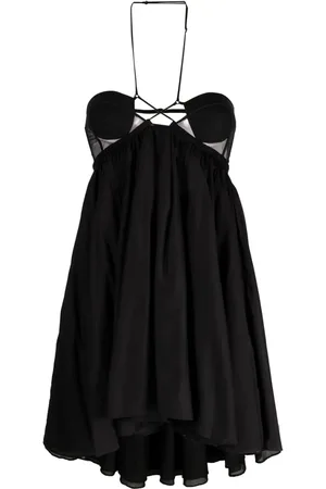 Nensi Dojaka Halterneck cut-out minidress