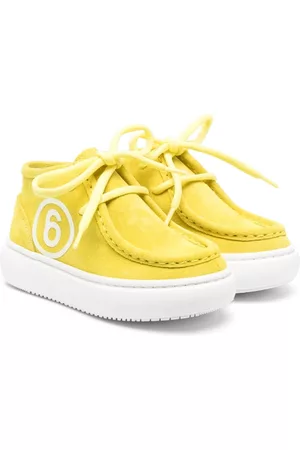 Maison Margiela High Top Sneakers - High-top calf-leather sneakers - Yellow