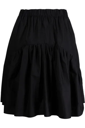 JNBY Ruffled cotton midi skirt