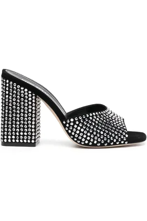 PARIS TEXAS Holly Anja crystal-embellished mules