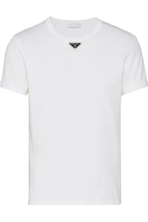 Prada Triangle-logo cotton T-shirt