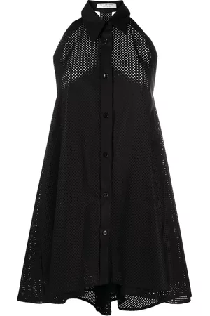 Serafini Women Casual Dresses - Sleeveless shirt minidress - Black