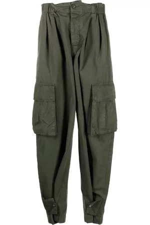 DARKPARK Men Cargo Pants - Eric cotton cargo trousers - Green