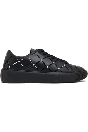 VERSACE Perforated studded sneakers