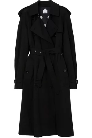 Burberry Women Trench Coats - Double-breasted trench coat - Black